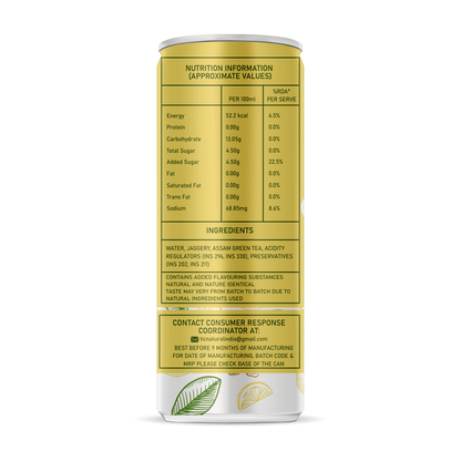 TIC Ginger Lemon Iced Green Tea  | 250ml Pack of 24