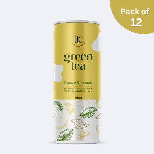 TIC Ginger Lemon Iced Green Tea  | 250ml Pack of 12